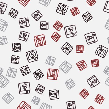 Finansal kitap, kutsal kitap, kitap ve kusursuz şablon. Vektör