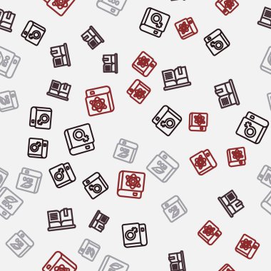 Kadınlar, Açık Kitap, Ekoloji ve Fizik 'i kusursuz bir düzen üzerine bir satır oluştur. Vektör