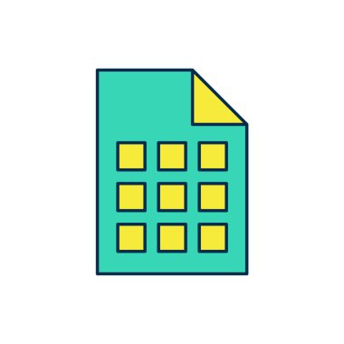 Doldurulmuş piyango bileti simgesi beyaz arka planda izole edilmiş. Bingo, loto, nakit para ödülleri. Finansal başarı, refah, zafer, kazanma şansı. Vektör.