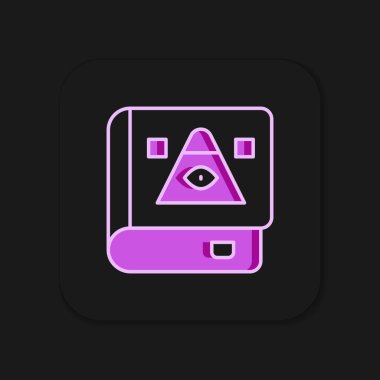 Eskiler 'in büyü kitabının ana hatlarını simya tarifleri, mistik büyüler ve kara arka planda izole edilmiş ikonlarla doldurdum. Düz çizgili, gölgeli. Vektör.