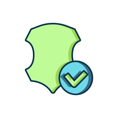 Beyaz arkaplanda izole edilmiş ana hatlı deri simgesi. Düz çizgili, gölgeli. Vektör.