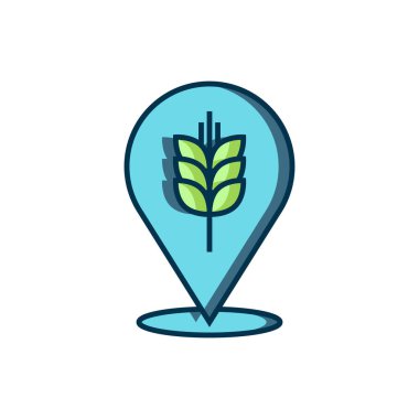 Pirinç, buğday, mısır, yulaf, çavdar ve beyaz arka planda izole edilmiş arpa ikonu ile kaplanmış mısır gevrekleri. Buğday ekmeği sembolleri. Düz çizgili, gölgeli. Vektör.