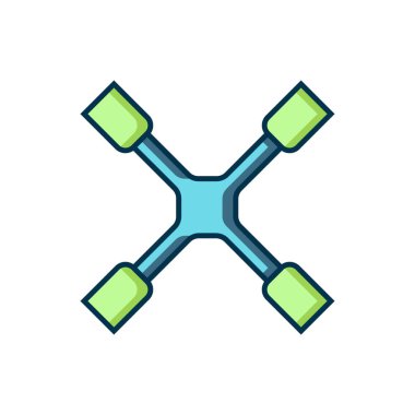 Beyaz arkaplanda izole edilmiş ana hatlı İngiliz anahtarı simgesi. Tekerlek desteği. Düz çizgili, gölgeli. Vektör.