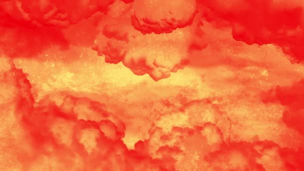 Nube abstracta naranja en movimiento y fondo de textura rayada. — Vídeos de Stock