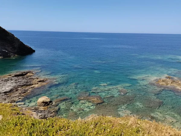 クレタ島に緑の海 — ストック写真