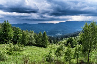 HDR Gösterim sırasında yokuş yukarı Makovytsya Ukrayna
