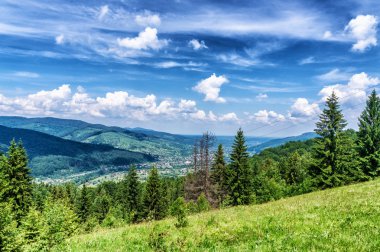 HDR Gösterim sırasında yokuş yukarı Makovytsya Ukrayna