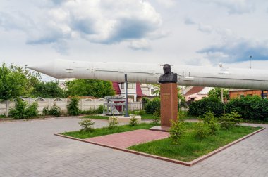 Uzay roketi Jitomir Korolyov Uzay Müzesi. Ukrayna.