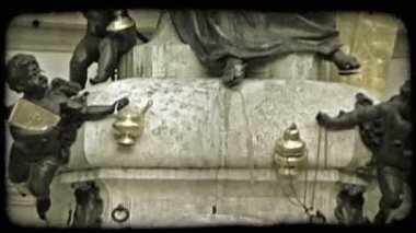 Viyana heykeli. Vintage stilize video klip.