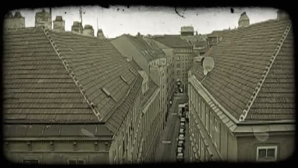 Wien byggnader. Vintage stiliserade videoklipp. — Stockvideo