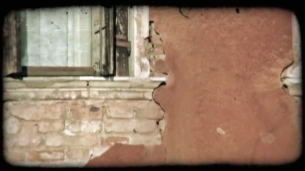 Brick Wall. Vintage stylized video clip. — Stock Video