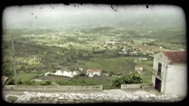 Italienische Landschaft. Vintage stilisierter Videoclip. — Stockvideo