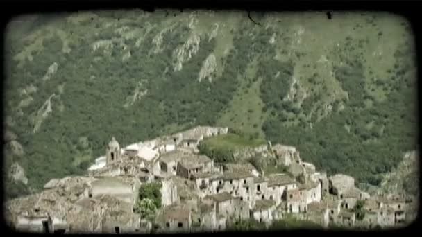 Pueblo italiano. Vintage clip de vídeo estilizado . — Vídeo de stock