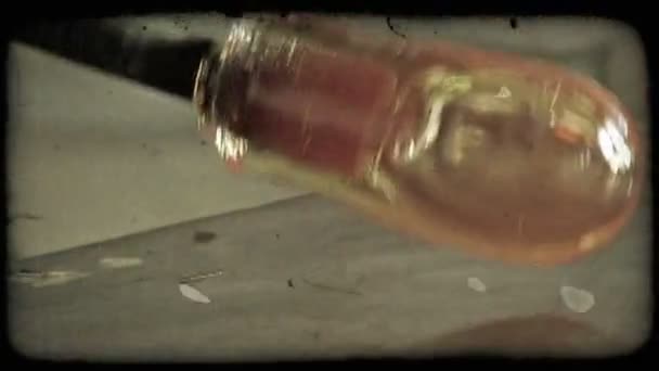 Glass Blowing. Vintage stylized video clip. — Stock Video