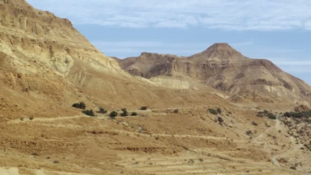 Desert mountain valley in Israel — Stock Video