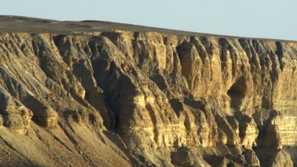 İsrail gölgeli çöl manzarası — Stok video