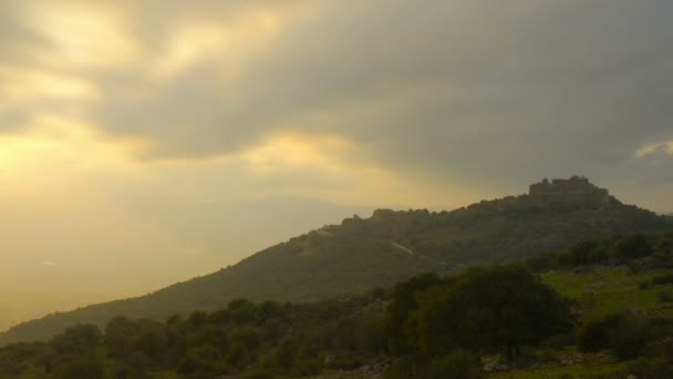 Hills yakınlarında Nimrod, İsrail — Stok video