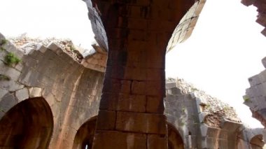 Nimrod kale İsrail bir kemerli, kubbeli tavana stok görüntüleri.