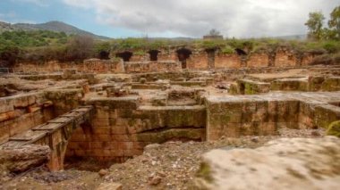 İsrail'stok görüntüleri Agrippa Sarayı kalıntıları.