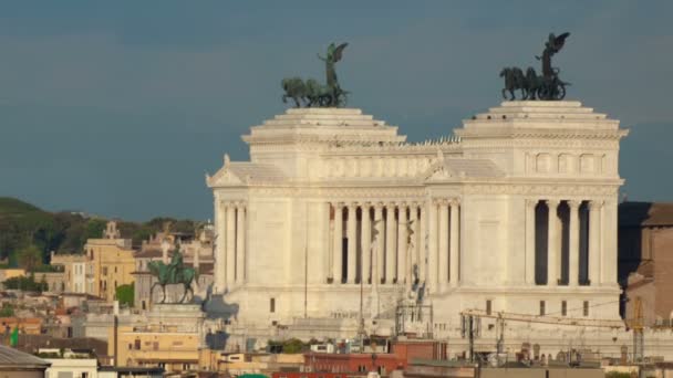 Vittoriano e Santa Andrea della Valle — Vídeo de Stock