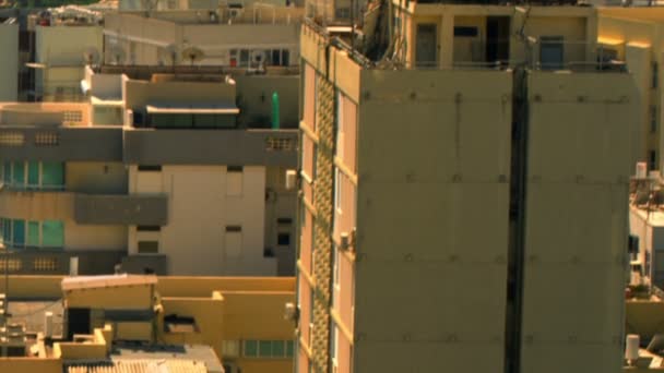 Tel Aviv Cityscape with the Mediterranean in Israel — Stok Video