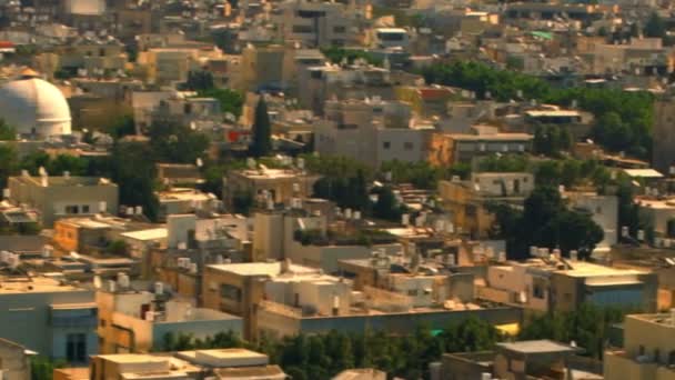 Residential rooftops in Tel Aviv — Stock Video