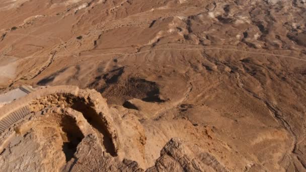 Time-lapse dall'alto di Masada — Video Stock
