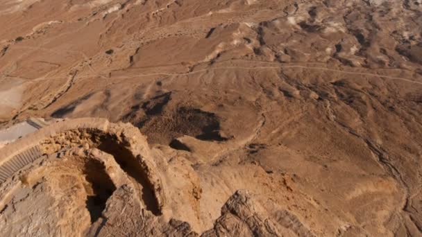 Time-lapse desde la cima de Masada — Vídeo de stock