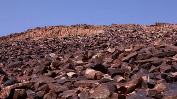 Imágenes de la ladera rocosa de Ha-Minsara en Israel . — Vídeos de Stock