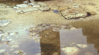 Telif ücretsiz stok Video görüntüleri Bar'am yağmur çamura İsrail vurulmuş kalıntıları