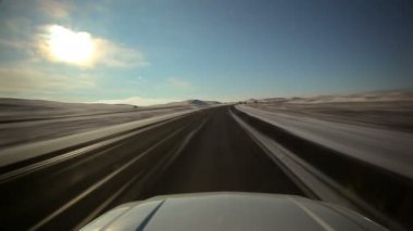 Wyoming çevre yolu sırasında belgili tanımlık kış