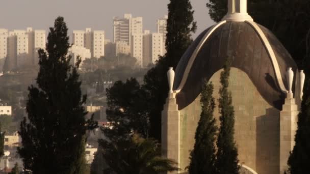 Dominus Flevit kościoła w Izraelu — Wideo stockowe