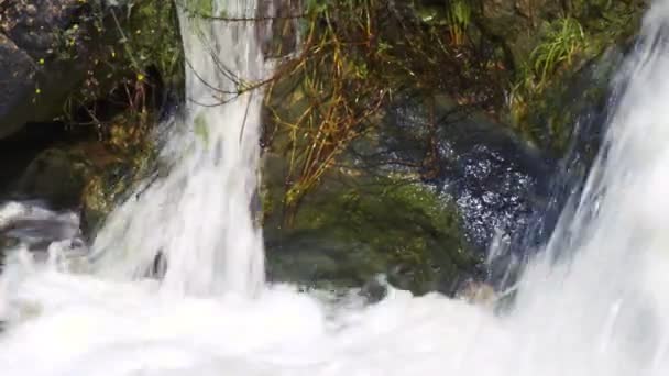 岩を打ち破る水 — ストック動画