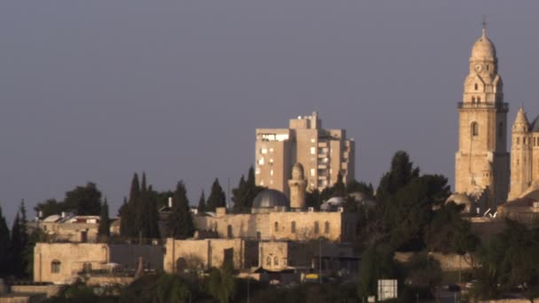 Abadía de Santa María Sión en Israel — Vídeo de stock