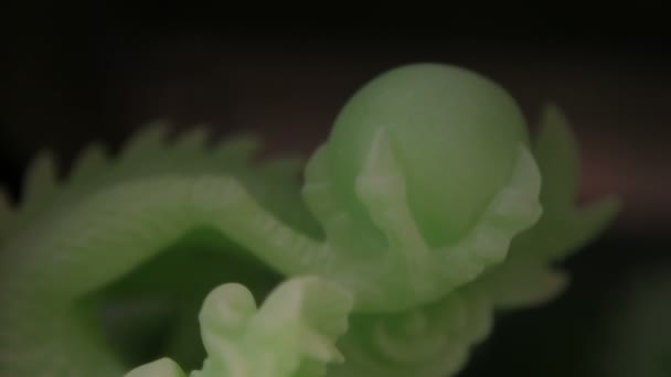 Green Dragon Statue — Stock Video