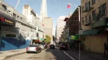 Şehir San Francisco ile sürüş.