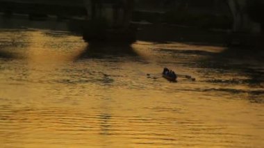 Mürettebat satır Tiber Nehri üzerinde