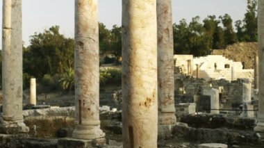 İsrail'de telif Beit She'an, ücretsiz stok Video görüntüleri sütunları vurdu