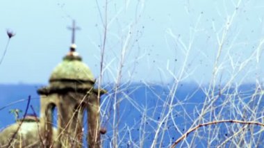 İsrail'de hisse senedi Video görüntülerini Banias yakınındaki eski bir Hıristiyan kilise vurdu