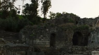 İsrail'de telif ücretsiz stok Video görüntüleri harap Beit She'an binaların vurdu