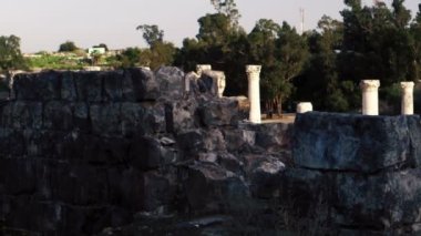 Telif ücretsiz stok Video görüntüleri antik kentin Beit She'an İsrail'de vurdu.