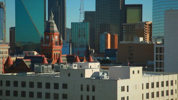 Skyline de Dallas, Texas — Vídeos de Stock