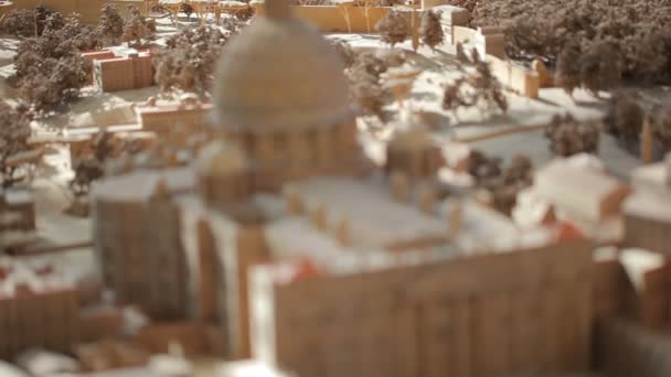 Рим модель города — стоковое видео