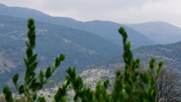 Stock videoaufnahmen panorama der festung nimrod auf einem hügel in israel — Stockvideo