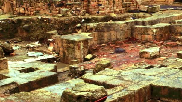 Ruinas del Palacio de Agripa — Vídeo de stock