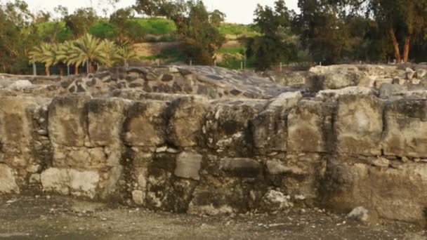 Realeza Stock de Video Gratis Filmación de Beit She 'an ruins shot in Israel — Vídeos de Stock