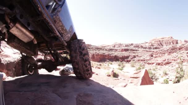 Dwa jeepy w Moab, Utah — Wideo stockowe