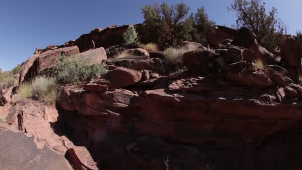 Cenário deserto em Moab — Vídeo de Stock