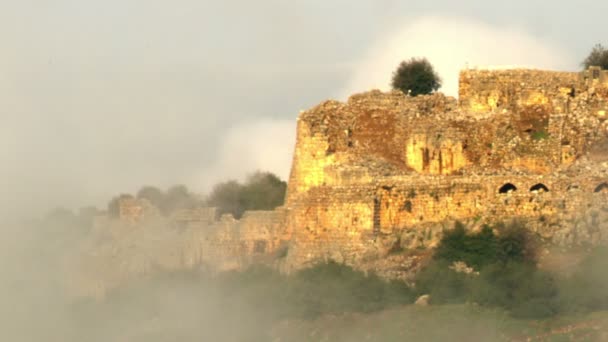 Fortezza di Nimrod nelle alture del Golan — Video Stock