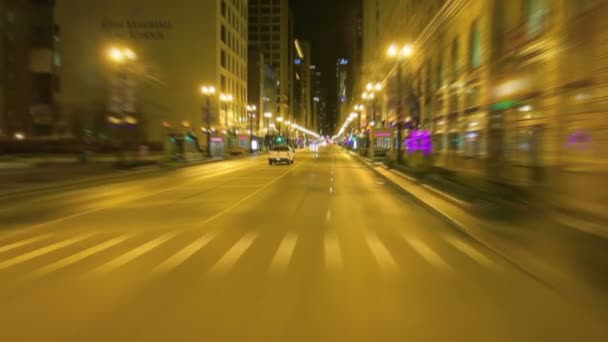 Driving down the city street in Chicago — Stock Video